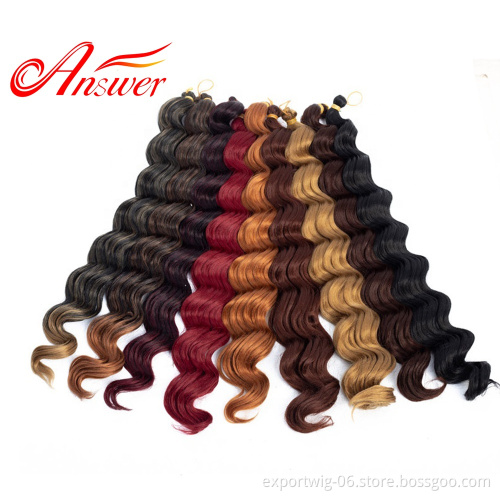 20inch 80g Premium Crochet Braiding Hair Bundles For Pre loop Deep Twist Deep Crochet Hair